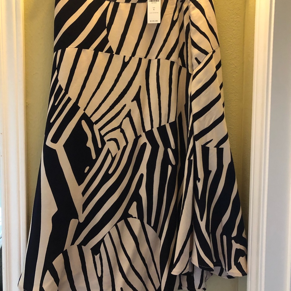 🎉 NWT!! Blue/Tan Anthropologie Skirt 🎉 - Picture 3 of 3